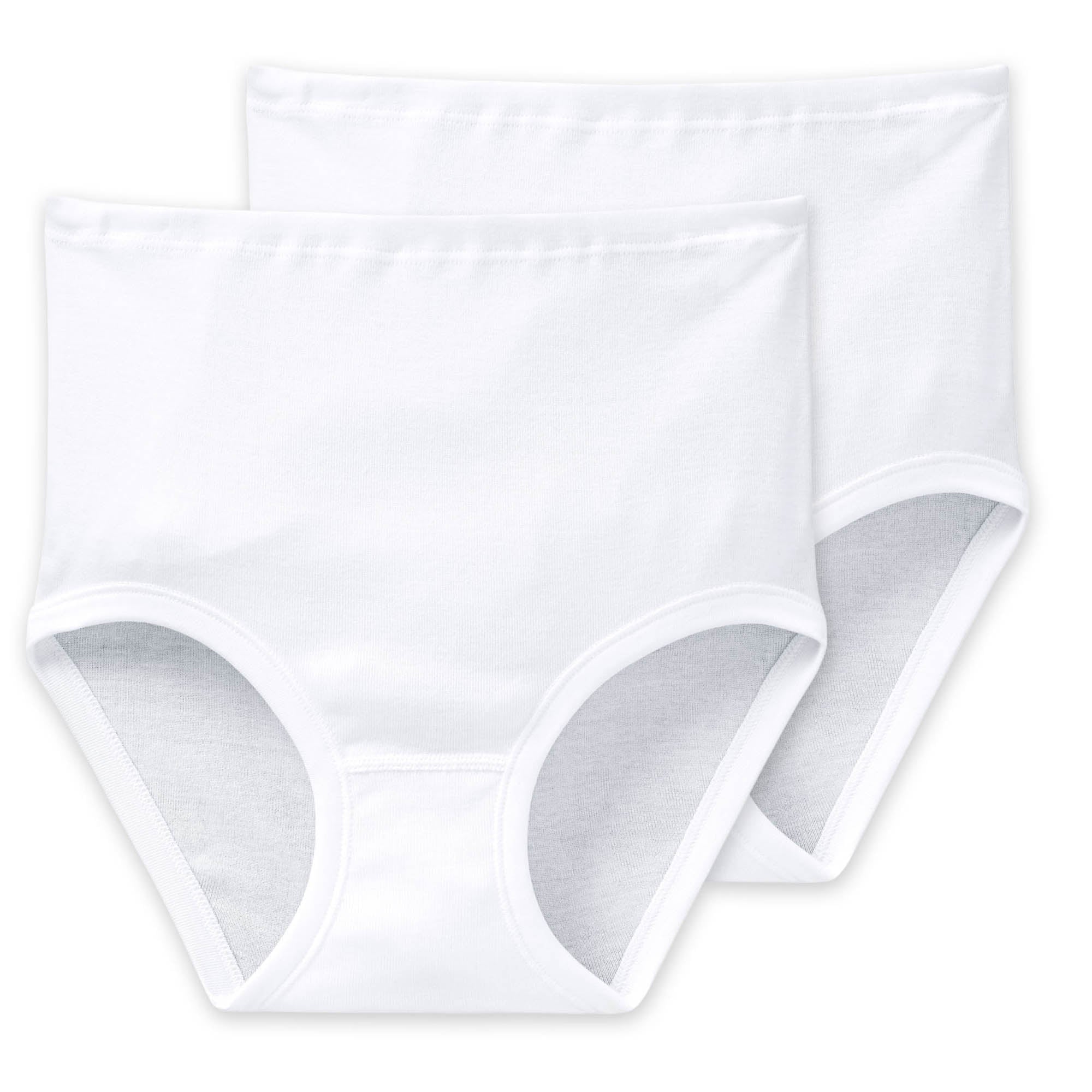 SCHIESSER Damen Taillenslips 2er Pack - Original Feinripp, Classic, Maxi Slip