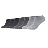 Camano Unisex Socken, 7er Pack - Sneakersocken, Baumwollmischung, einfarbig