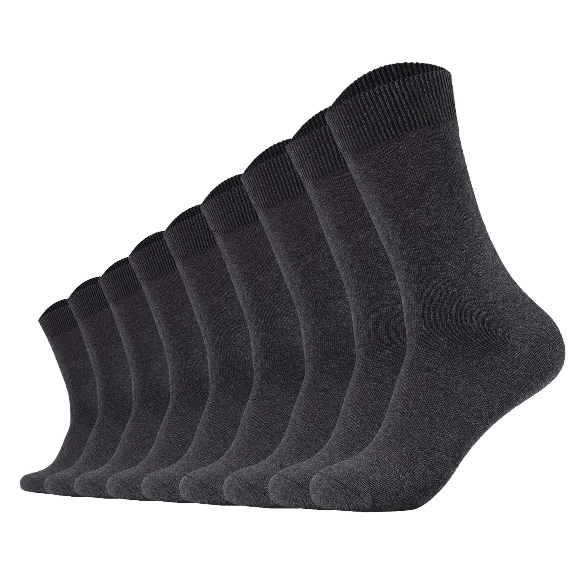 Camano Unisex Socken - Comfort Socks, einfarbig, 9er Pack