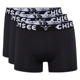 CHIEMSEE Herren Boxershorts, 3er Pack - Shorts, Logobund, einfarbig