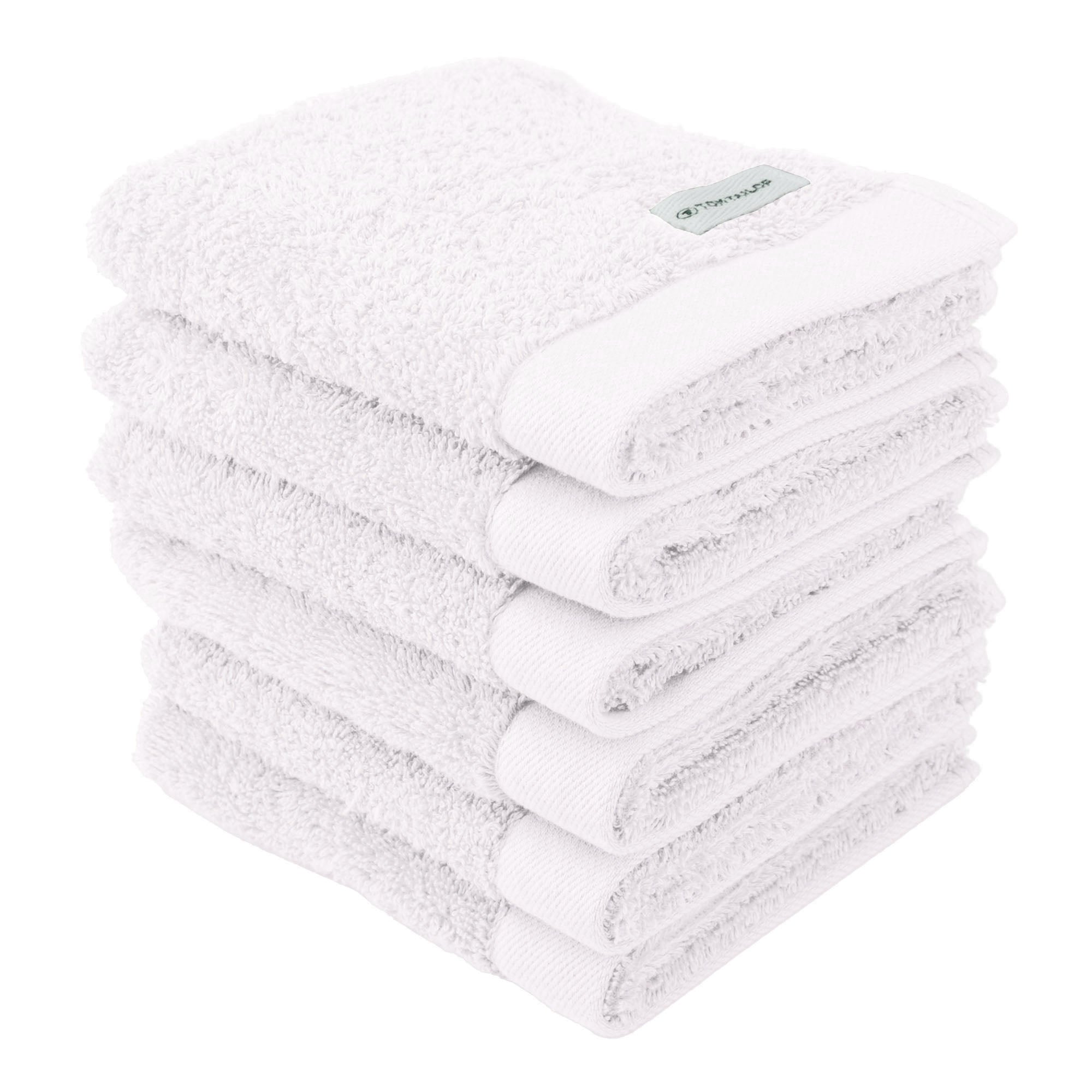 TOM TAILOR Guest Towel, Pack of 6 - Colour Bath Guest Towel, Terry Cloth, Cotton