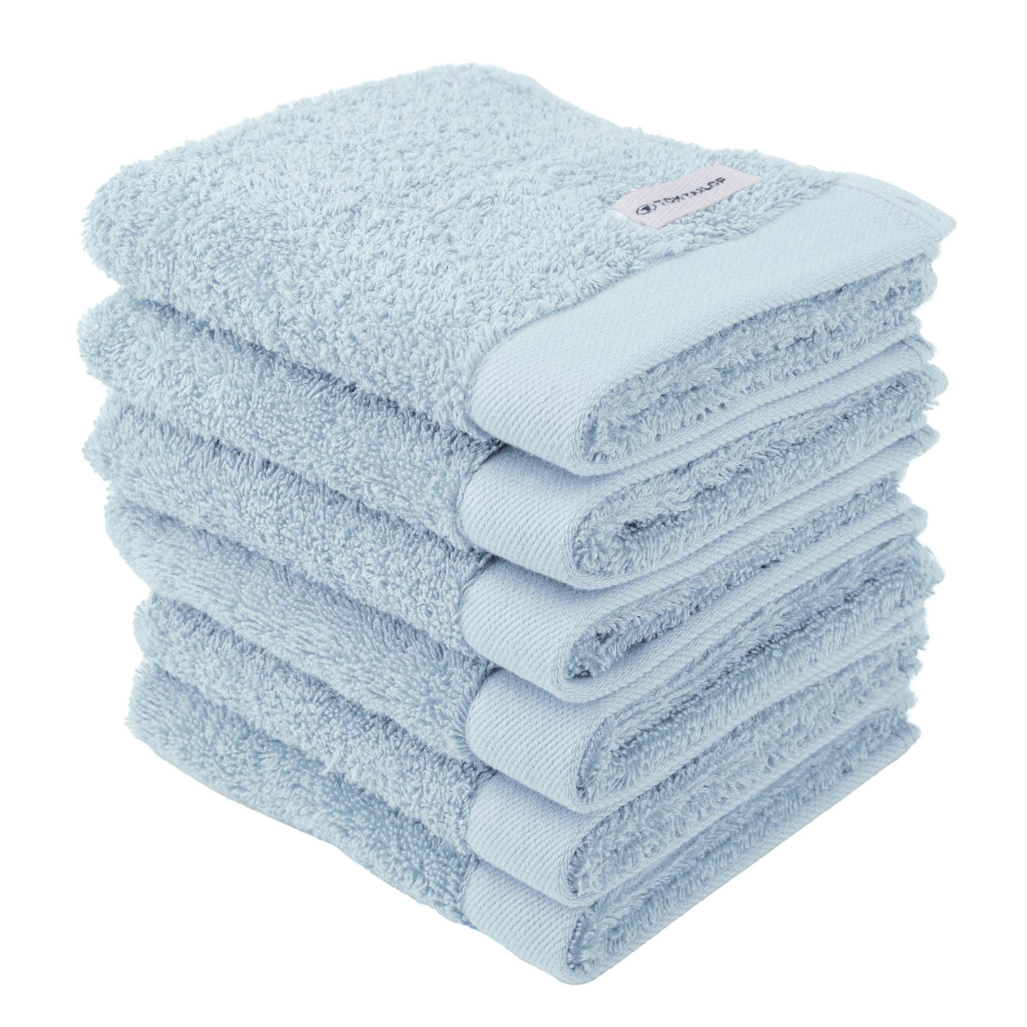 TOM TAILOR Gästehandtuch, 6er Pack - Color Bath Guest Towel, Frottier, Baumwolle