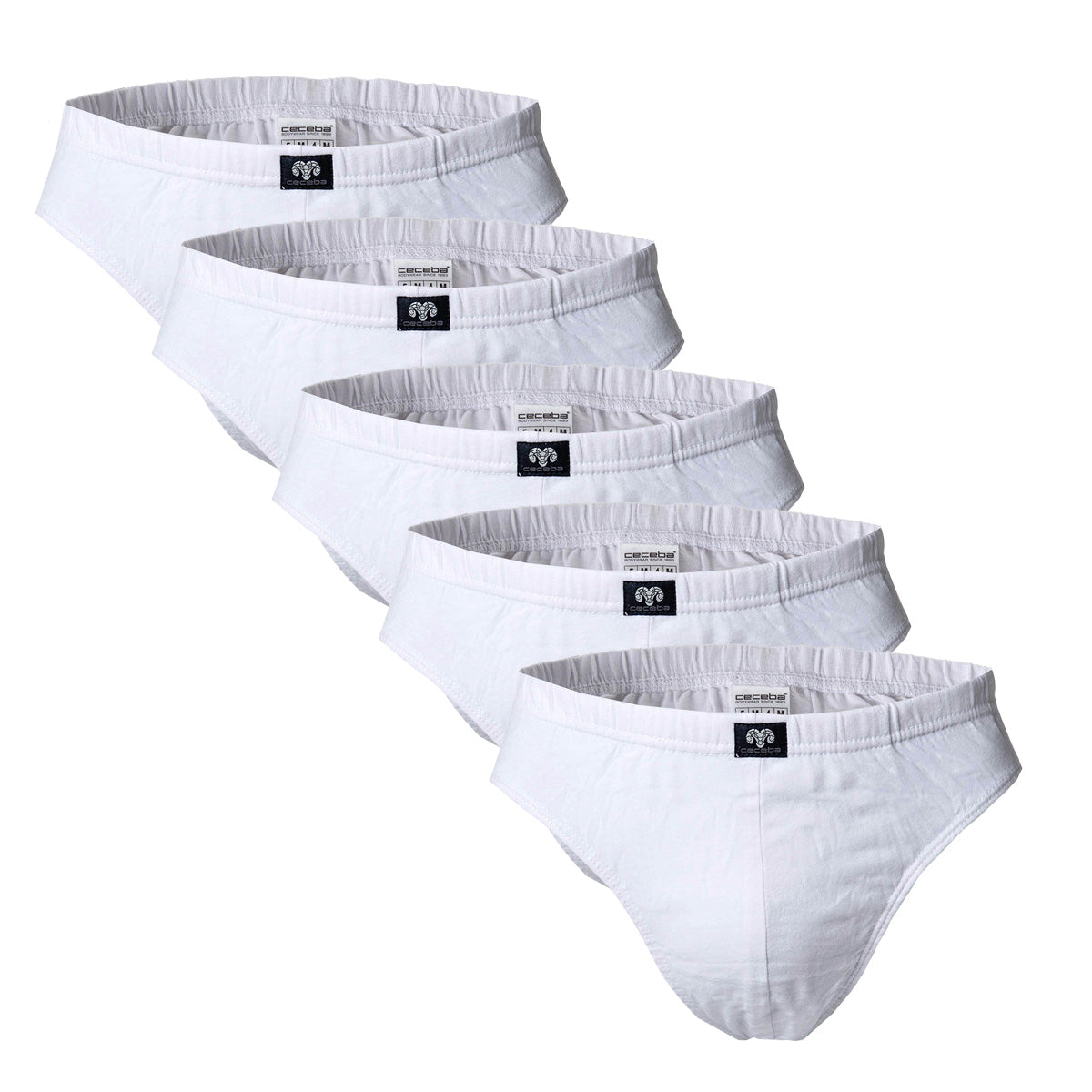 CECEBA Men's Brief - Sport Brief, Basic, Cotton, M-3XL, plain