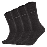 Camano Unisex Socken - Soft Socks, einfarbig, 4er Pack