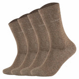 Camano Unisex Socken - Soft Socks, einfarbig, 4er Pack