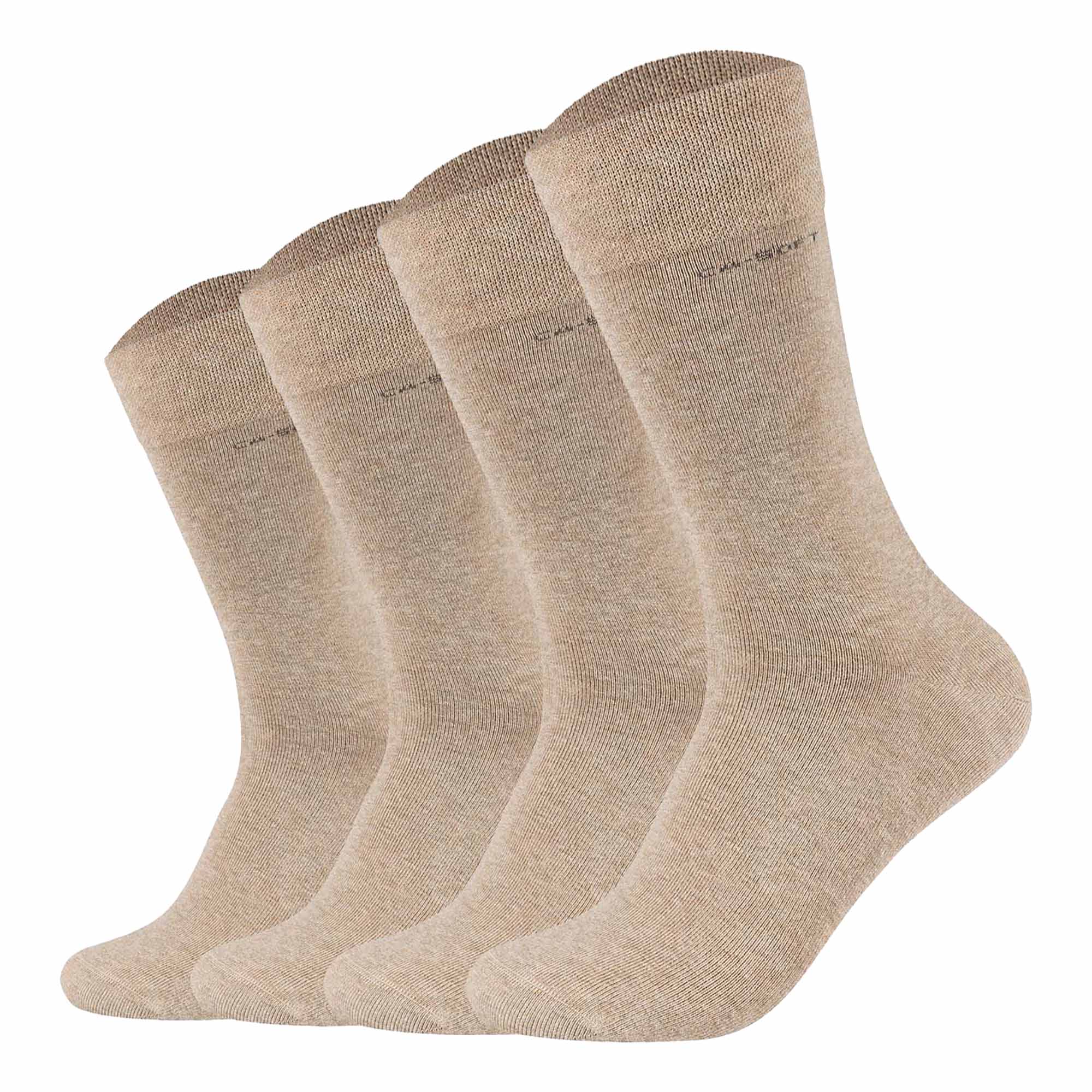 Camano Unisex Socken - Soft Socks, einfarbig, 4er Pack