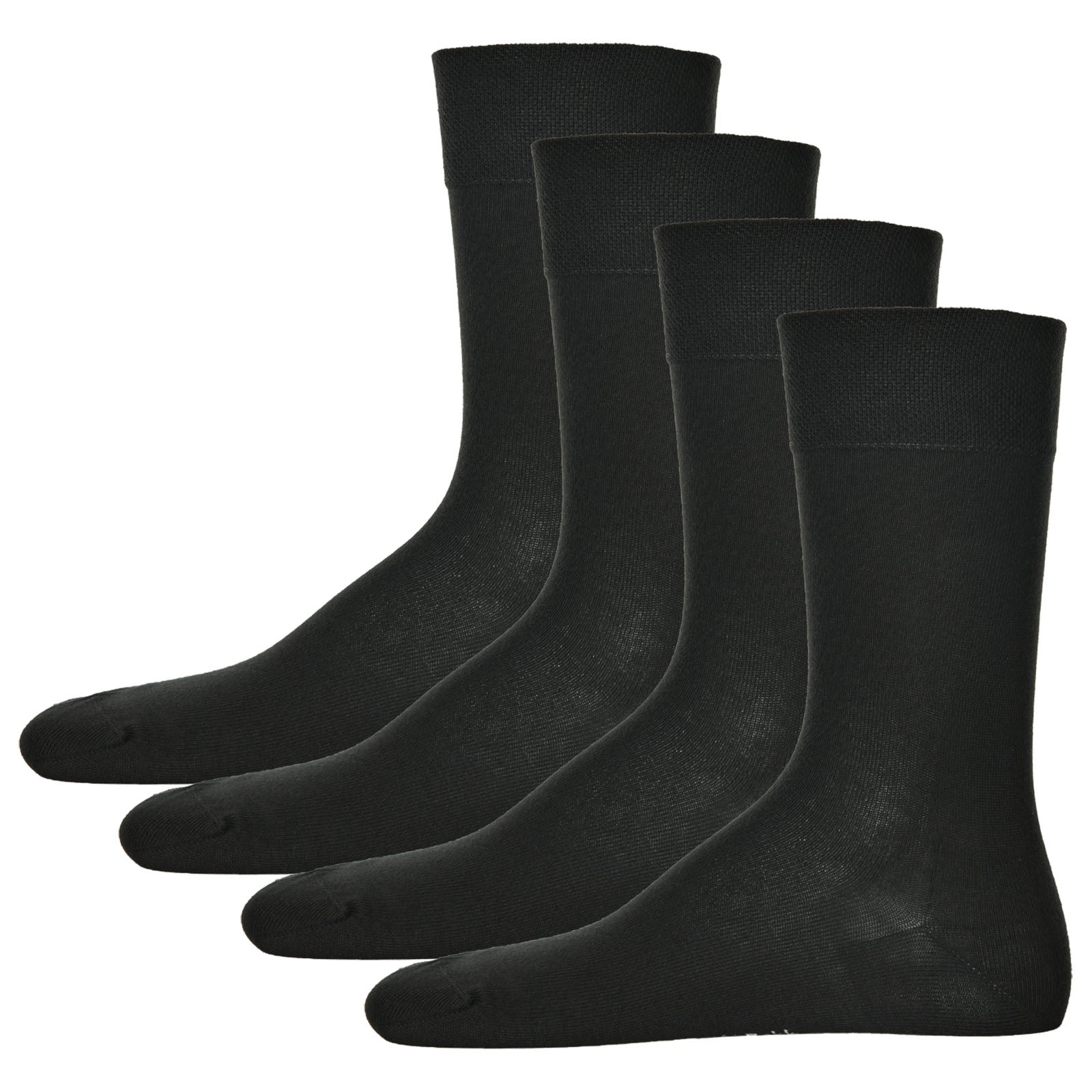 Hudson 4 Paar Herren Socken, Relax Cotton Strumpf, ohne Gummifäden (4x 1 Paar)