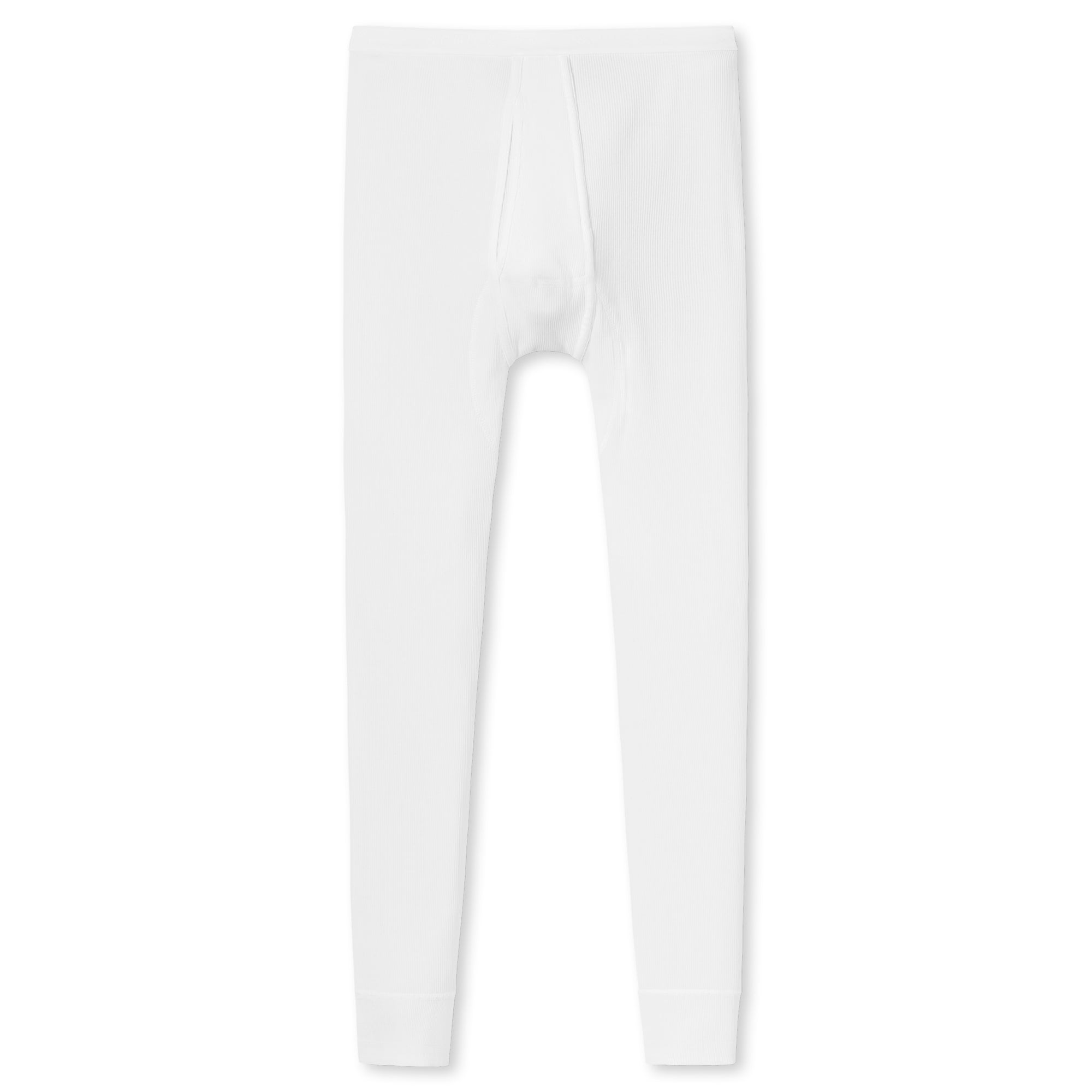 SCHIESSER Herren Lange Unterhose - "Original" Doppelripp, mit Eingriff, Baumwolle