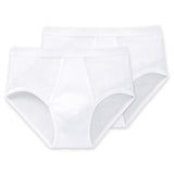 SCHIESSER Men's Briefs with Fly, Pack of 2 - Original Classics, Double Rib, Cotton