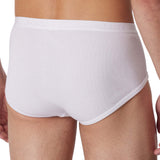 SCHIESSER Men's Briefs with Fly, Pack of 4 - Original Classics, Double Rib, Cotton