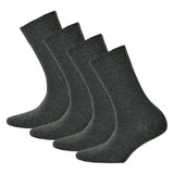 Hudson 4 Paar Damen Socken, Relax Cotton Strumpf, Komfortbund, uni (4x 1 Paar)