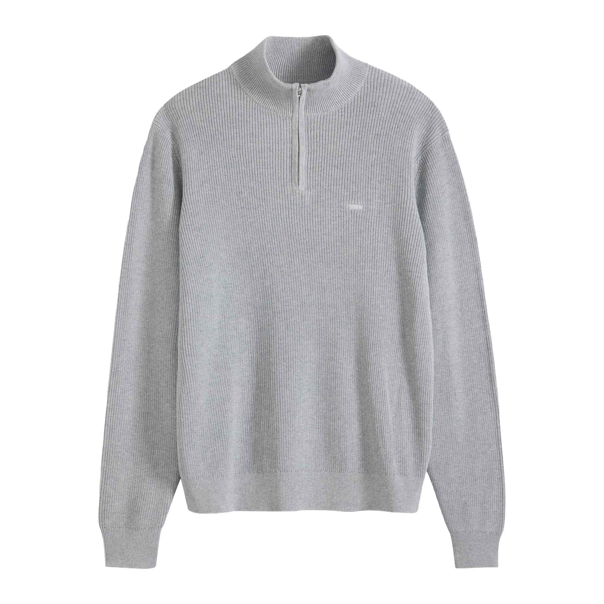 Levi's Herren Strickpullover - Housemark Quarter Zip Sweater, Grobstrick, Troyer-Kragen, Baumwolle