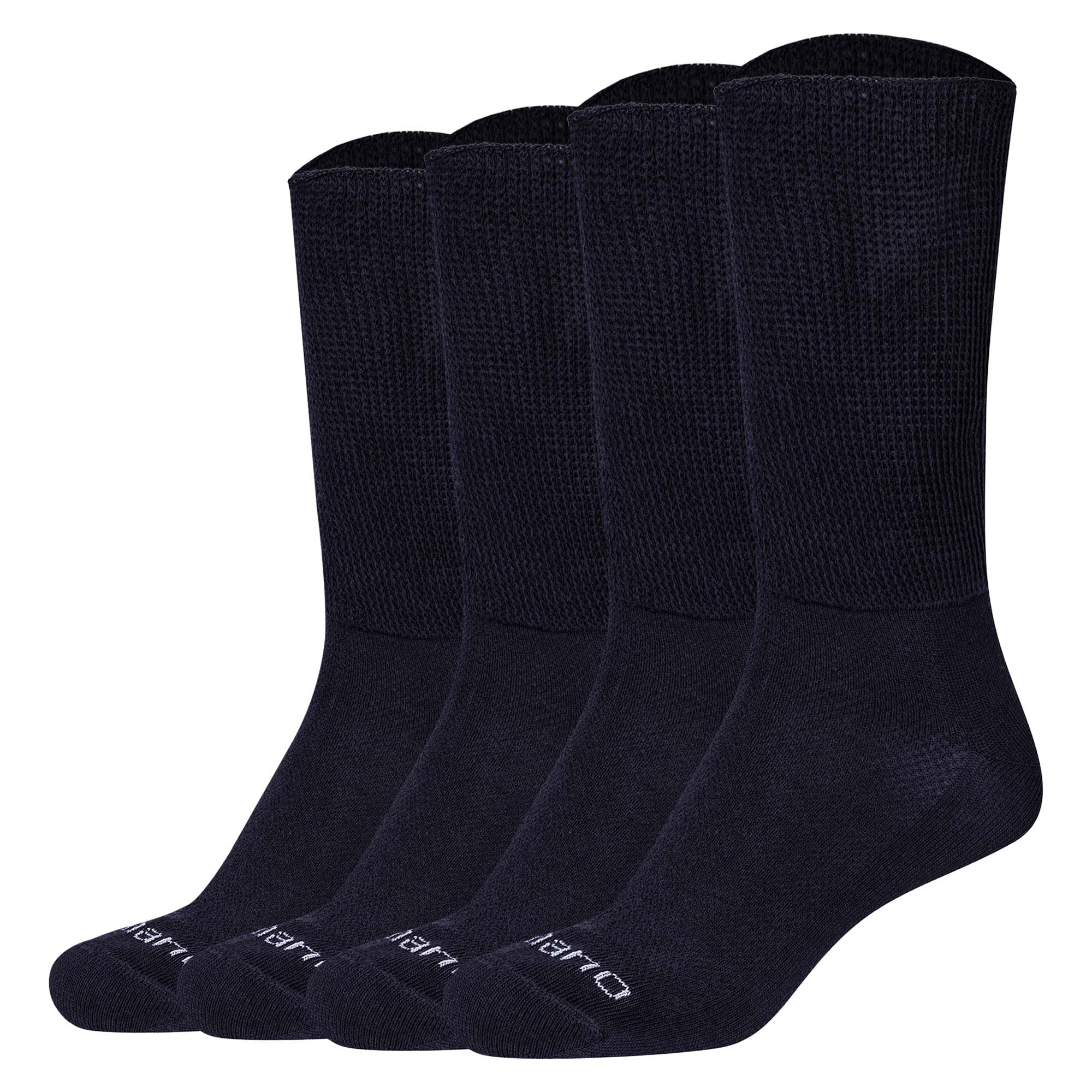 Camano Unisex Socken, 4er Pack - Organic Diabetic Socks, Diabetiker-Socken, einfarbig