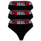 DIESEL Women's String, 3-Pack - UFST-STARS-THREEPACK, Thong, Panties, Cotton Stretch