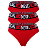DIESEL Women's String, 3-Pack - UFST-STARS-THREEPACK, Thong, Panties, Cotton Stretch
