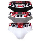 DIESEL Herren Slips, 3er Pack - UMBR-ANDRETHREEPACK, Briefs, Cotton Stretch, einfarbig