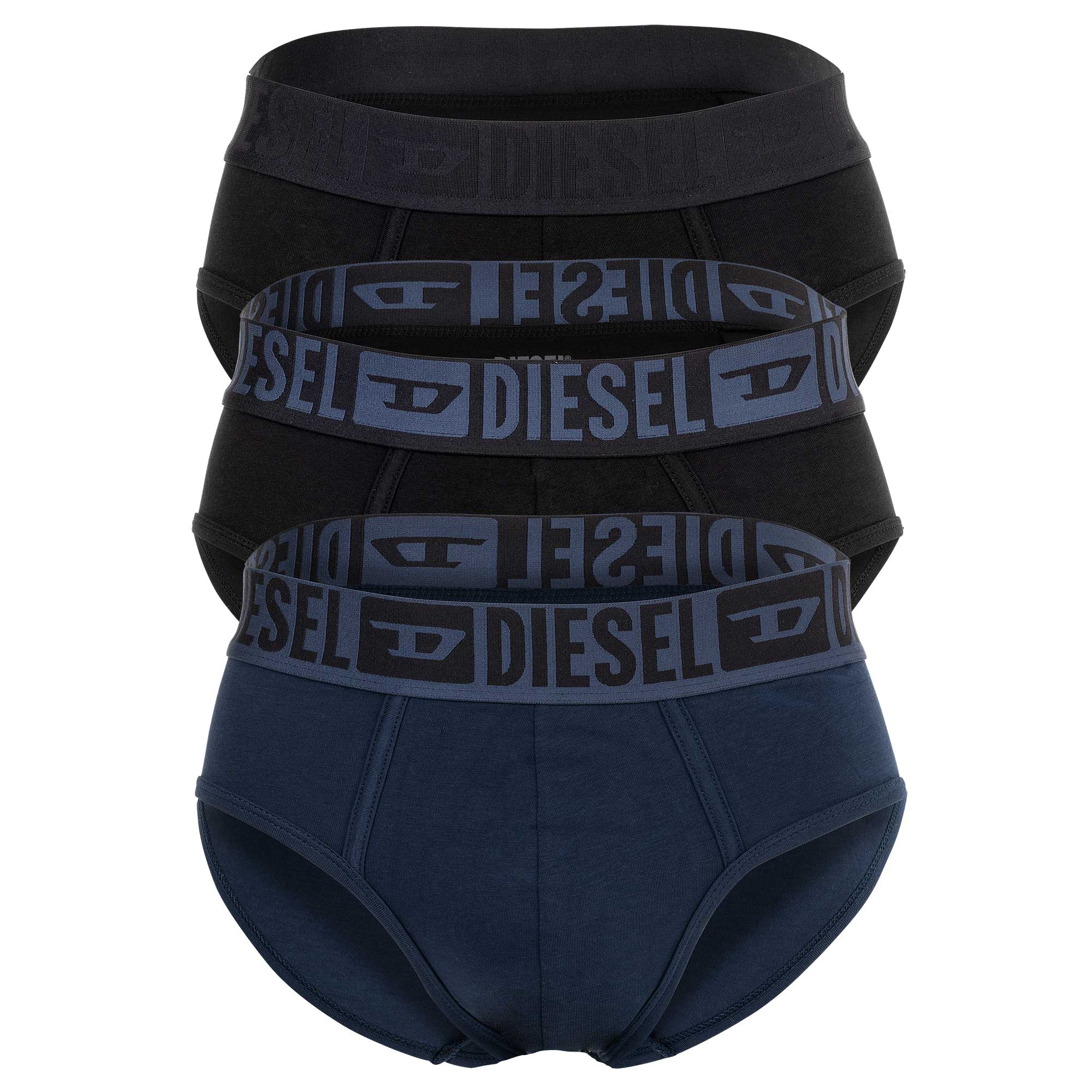 DIESEL Herren Slips, 3er Pack - UMBR-ANDRETHREEPACK, Briefs, Cotton Stretch, einfarbig