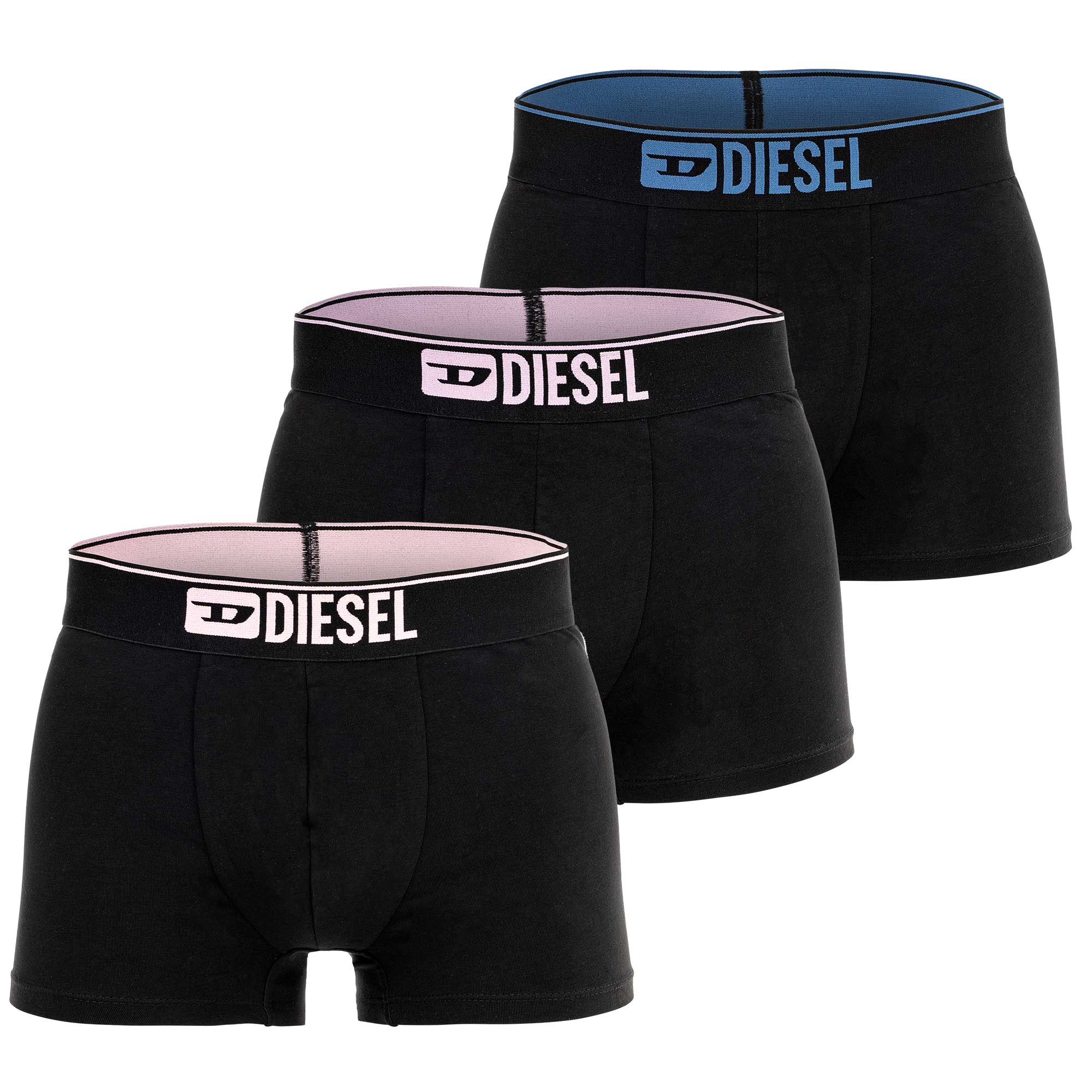DIESEL Herren Boxershorts, 3er Pack - UMBX-DAMIENTHREEPACK, Trunks, Cotton Stretch