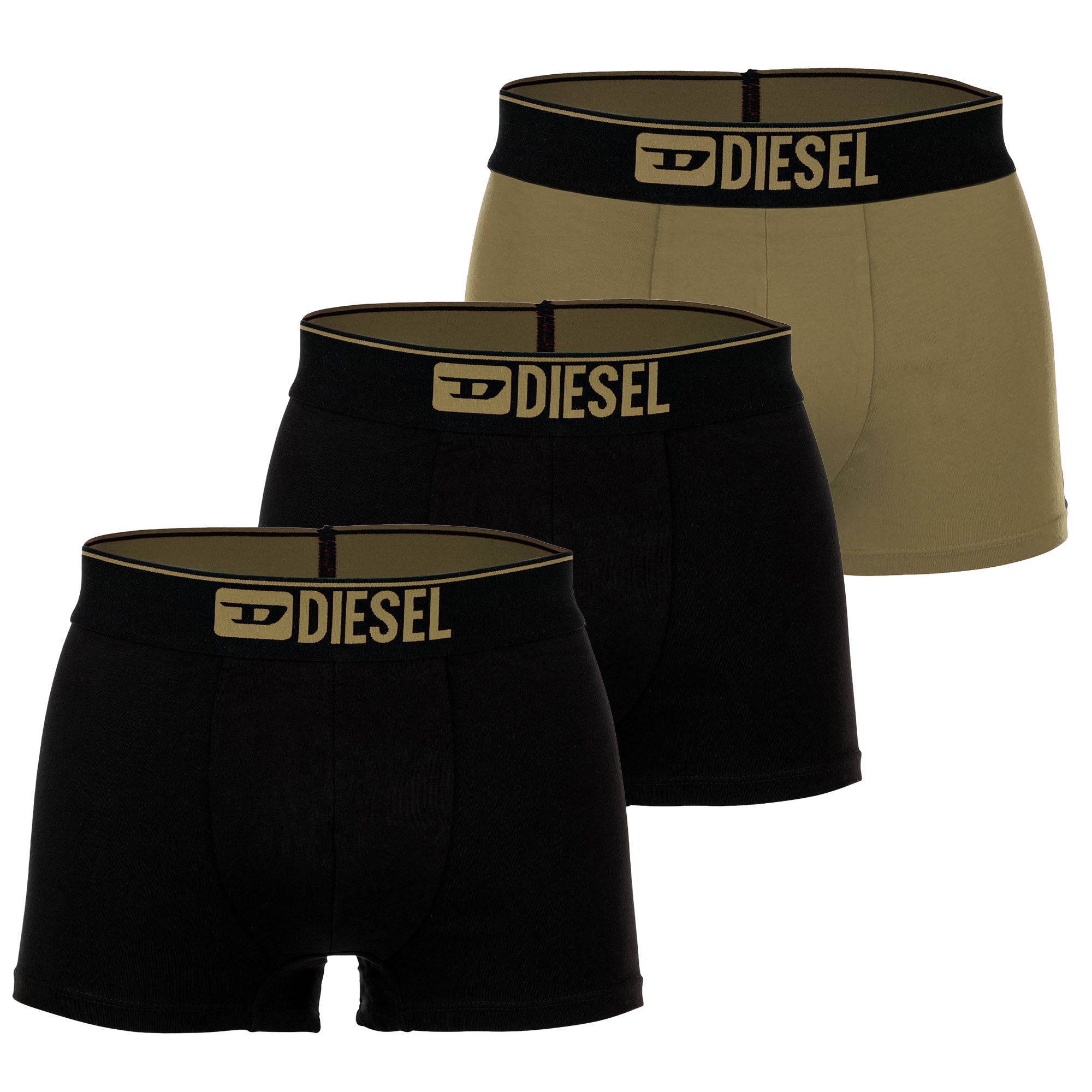 DIESEL Herren Boxershorts, 3er Pack - UMBX-DAMIENTHREEPACK, Trunks, Cotton Stretch