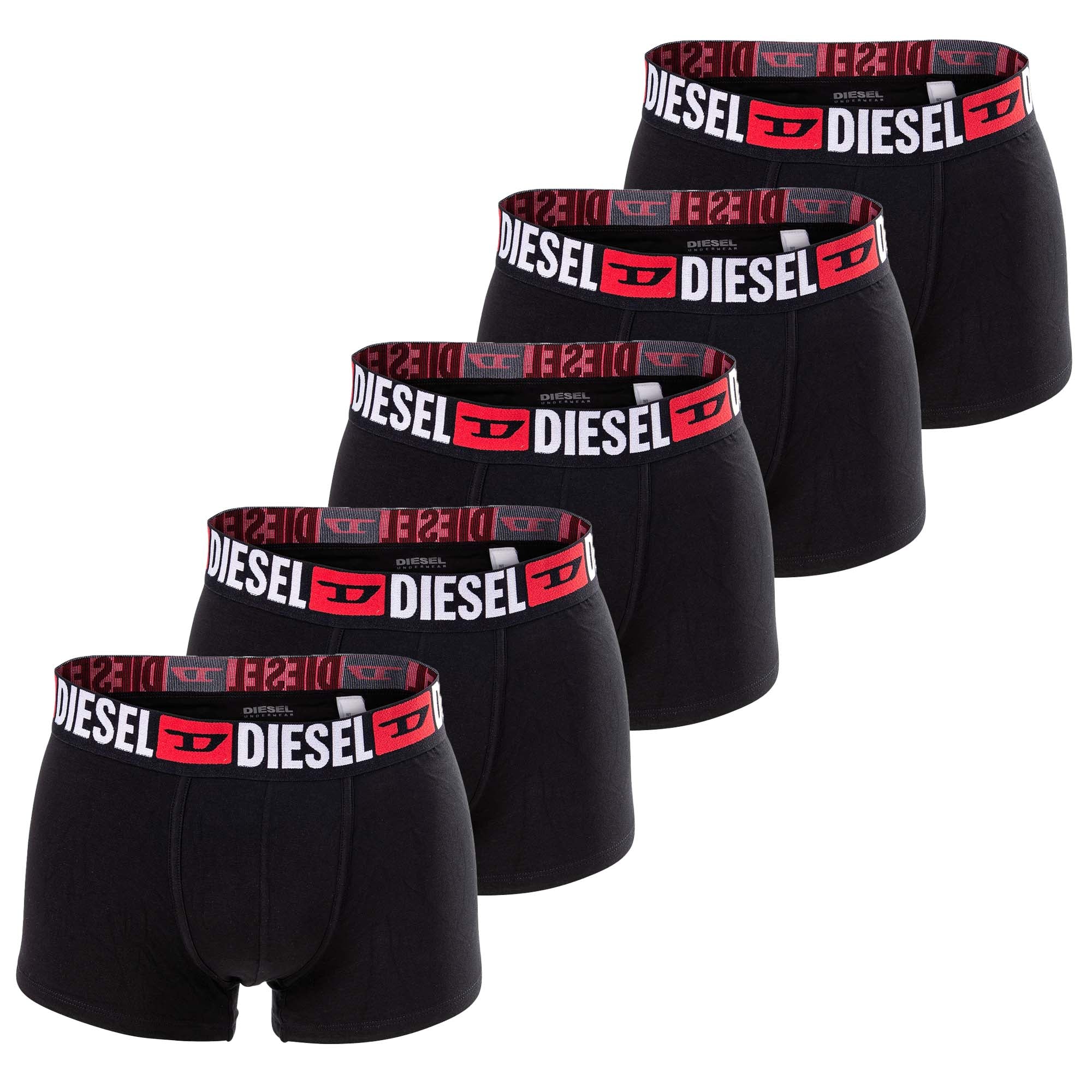 DIESEL Men's Boxer Shorts, Pack of 5 - UMBX-DAMIENFIVEPACK, Trunks, Cotton Stretch