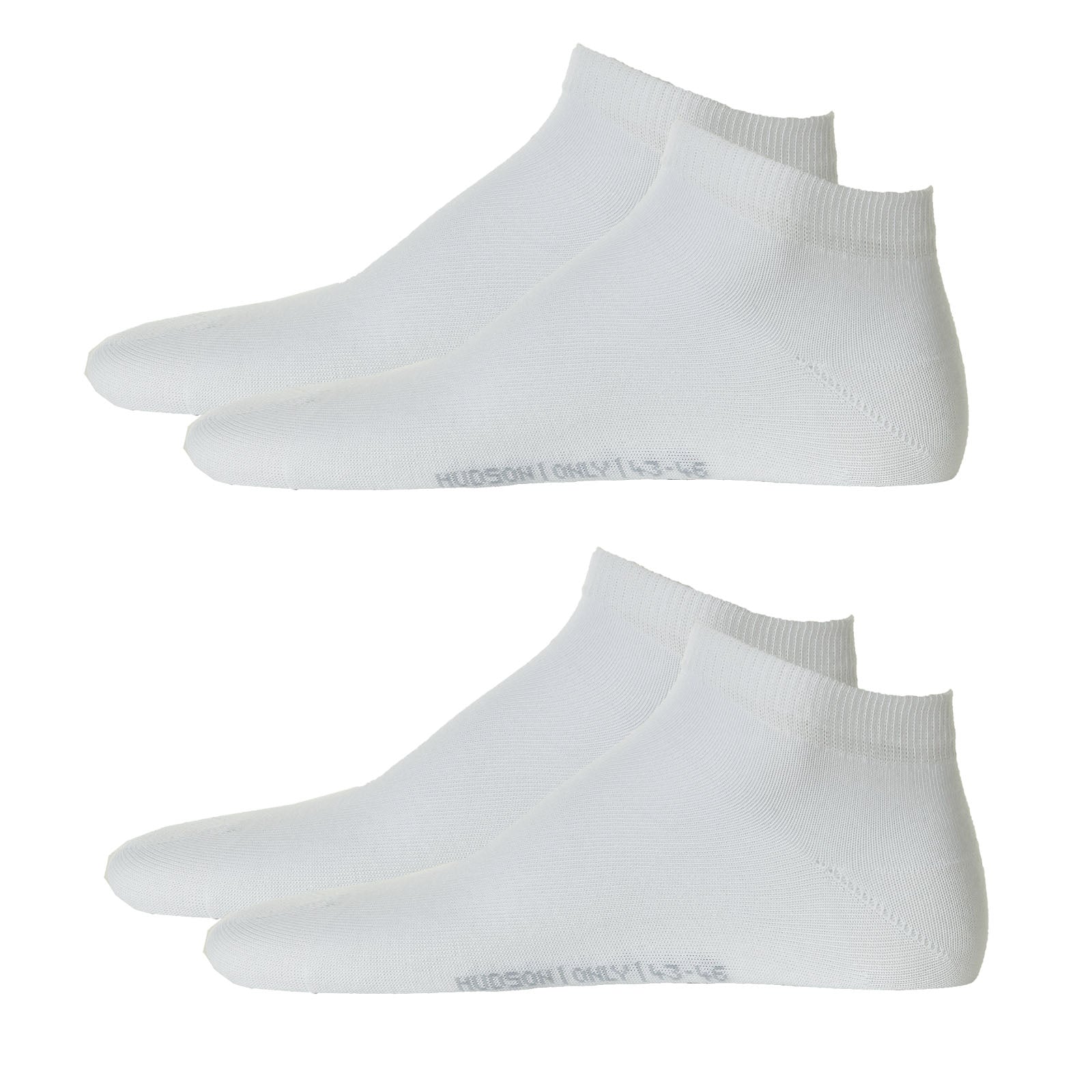 Hudson 4 Paar Herren Sneaker Socken - Only, Füssling, Invisible, uni (2x 2-Pack)