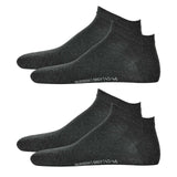 Hudson 4 Paar Herren Sneaker Socken - Only, Füssling, Invisible, uni (2x 2-Pack)