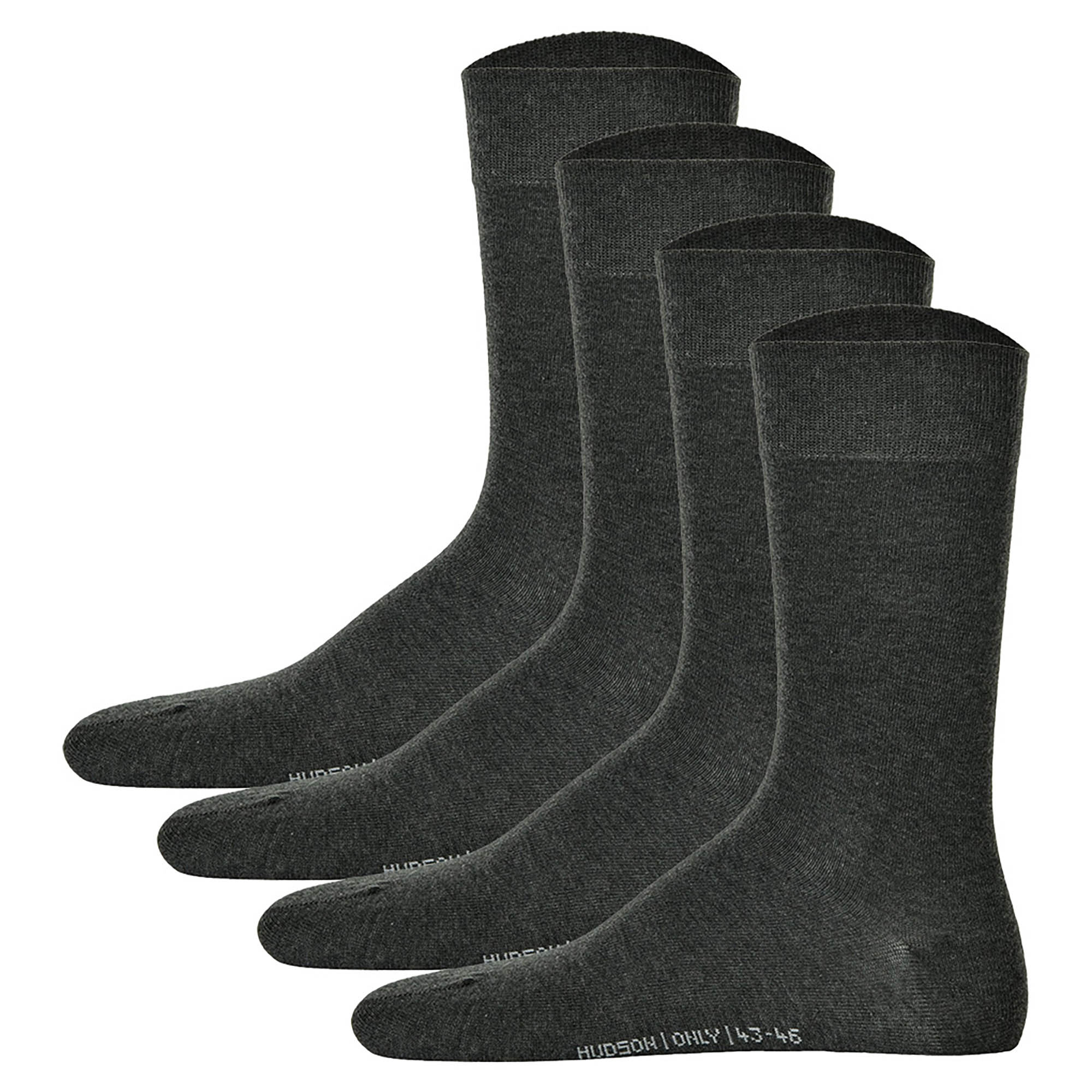 Hudson 4 Paar Herren Socken - Only, Strumpf, Komfortbund, Einfarbig (2x 2-Pack)
