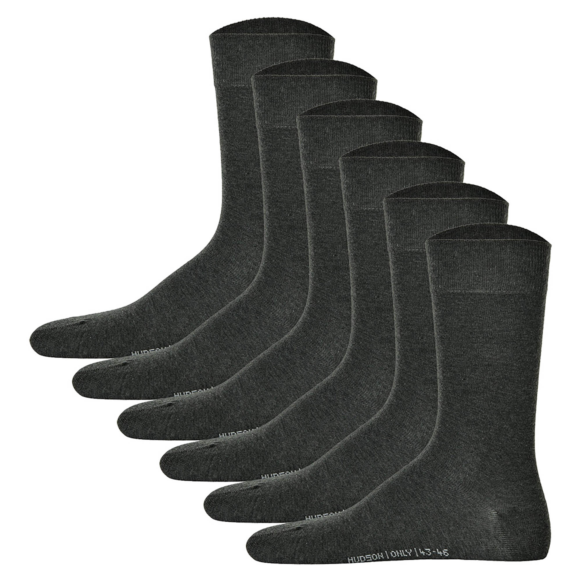 Hudson 6 Paar Herren Socken - Only, Strumpf, Komfortbund, Einfarbig (3x 2-Pack)