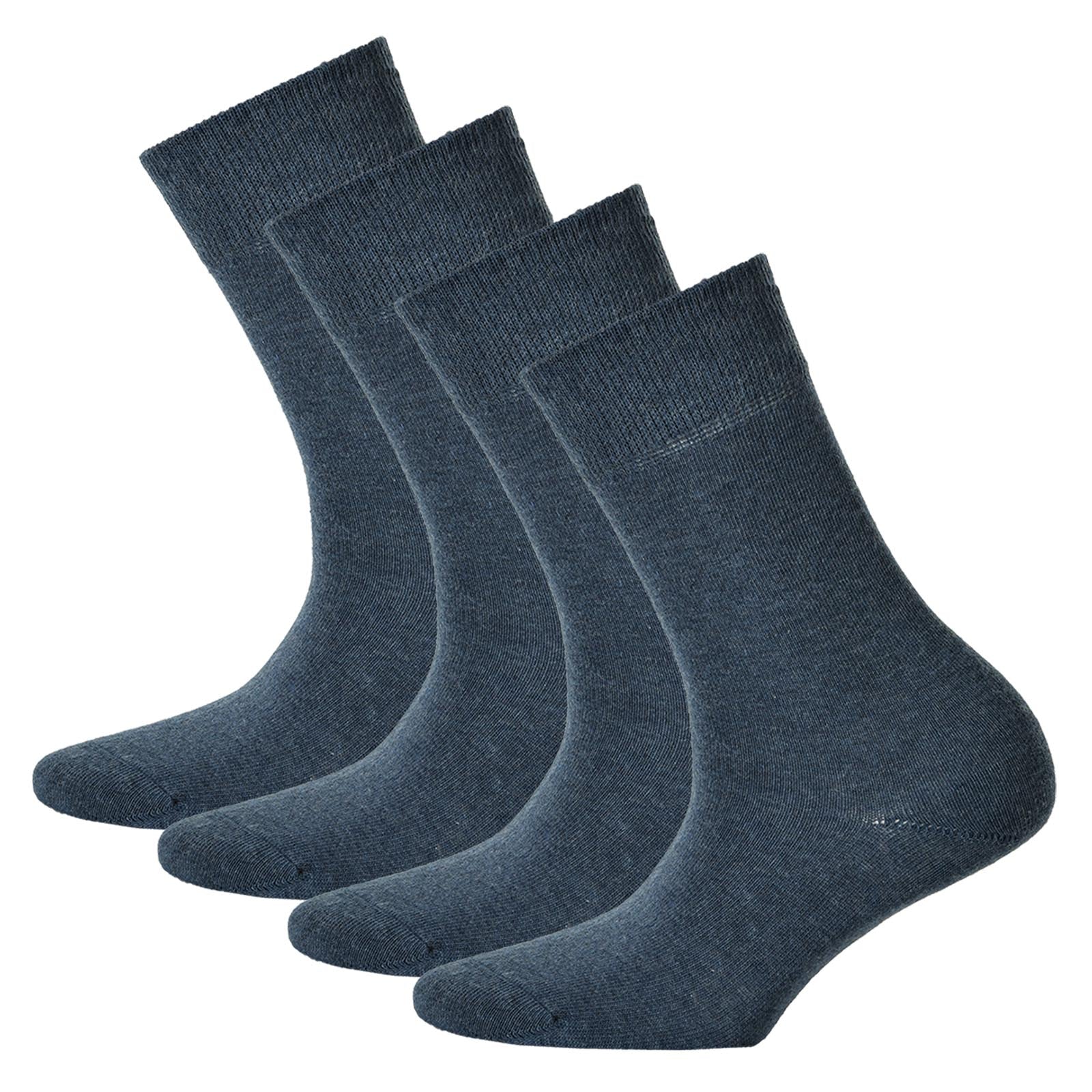 Hudson 4 Paar Damen Socken - Only, Strumpf, Komfortbund, Einfarbig (2x 2-Pack)