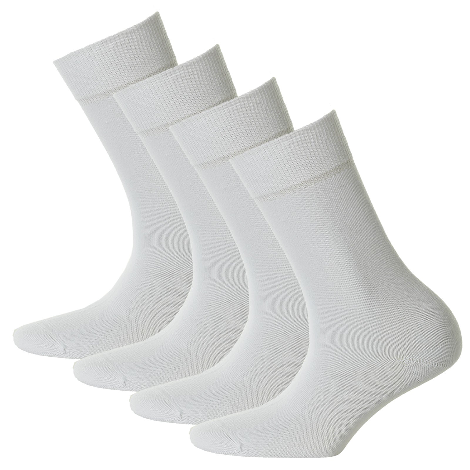 Hudson 4 Paar Damen Socken - Only, Strumpf, Komfortbund, Einfarbig (2x 2-Pack)