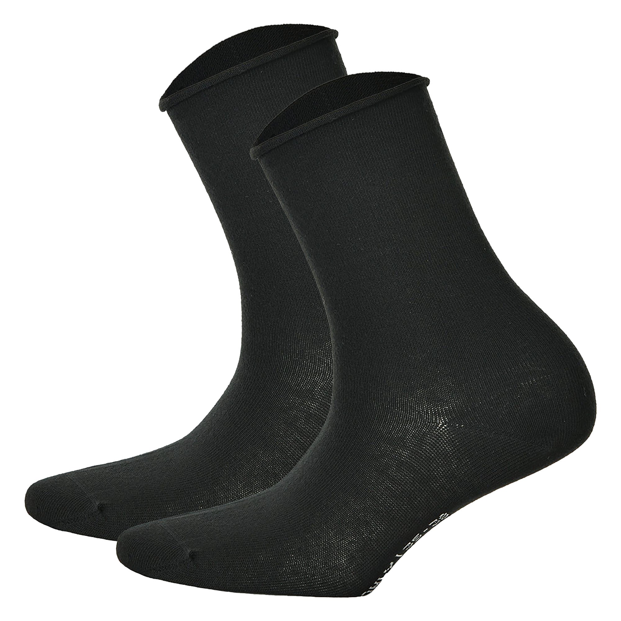 Hudson 2 pairs of ladies socks - Only 2-pack, short socks, roll-up band, Unicoloured