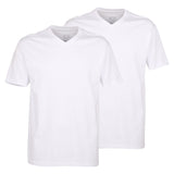 CECEBA Herren T-Shirts, 2er Pack - Konvex, V-Ausschnitt, Kurzarm, Baumwolle, uni