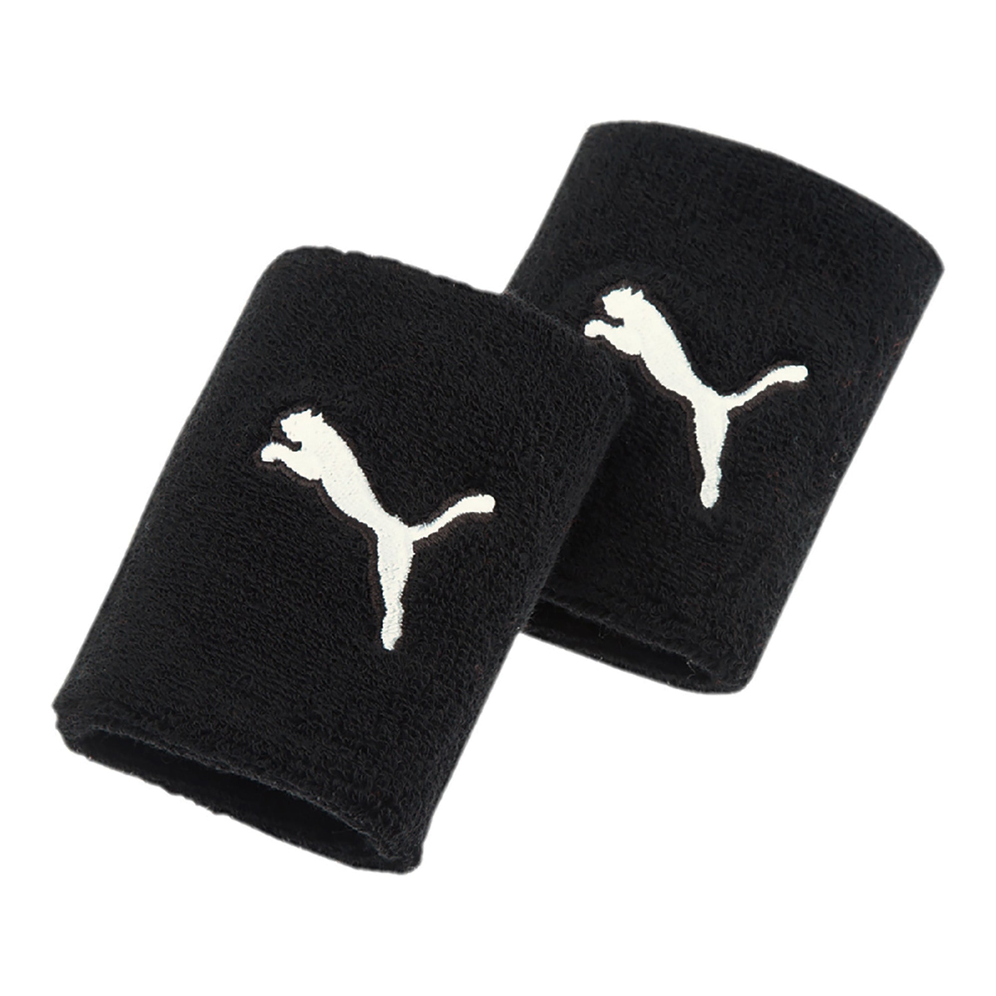 PUMA Unisex Wristband long 2er Pack - Schweißband, Running & Training, Puma Logo