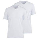 OLYMP Herren T-Shirts, V-Neck, 2er Pack - Bodywear, Modern Fit, Baumwolle