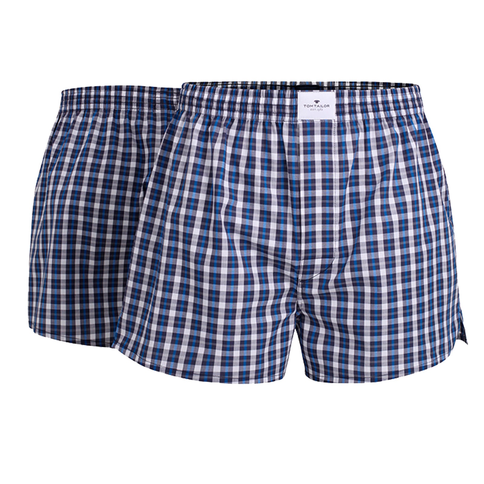 TOM TAILOR Herren Web-Boxershorts, Vorteilspack - Pure Cotton, Westside C, kariert