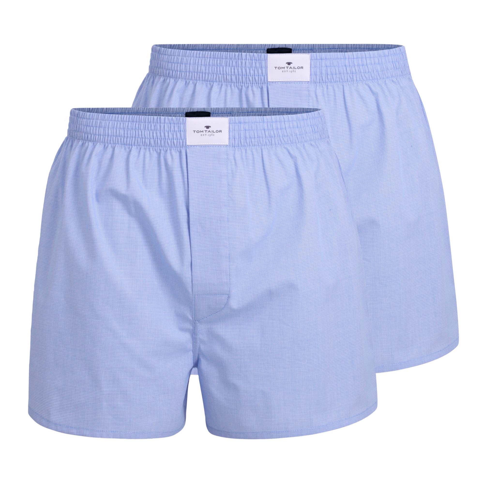 TOM TAILOR Herren Web-Boxershorts, 2er Pack - Dakota, Baumwolle, Popeline