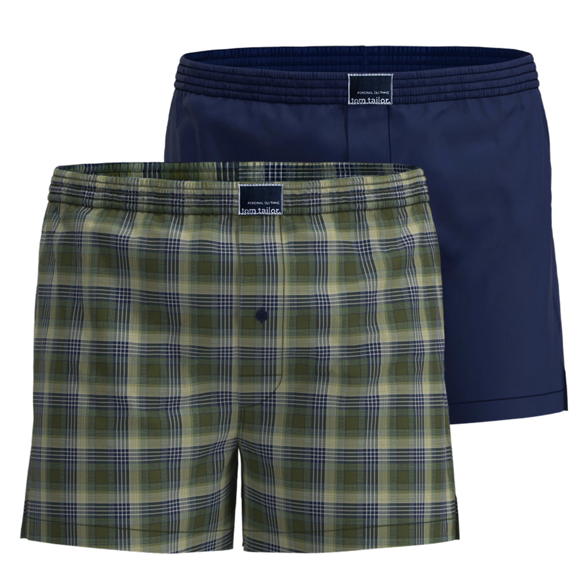 TOM TAILOR Herren Web-Boxershorts, 2er Pack - Dakota, Baumwolle, Popeline
