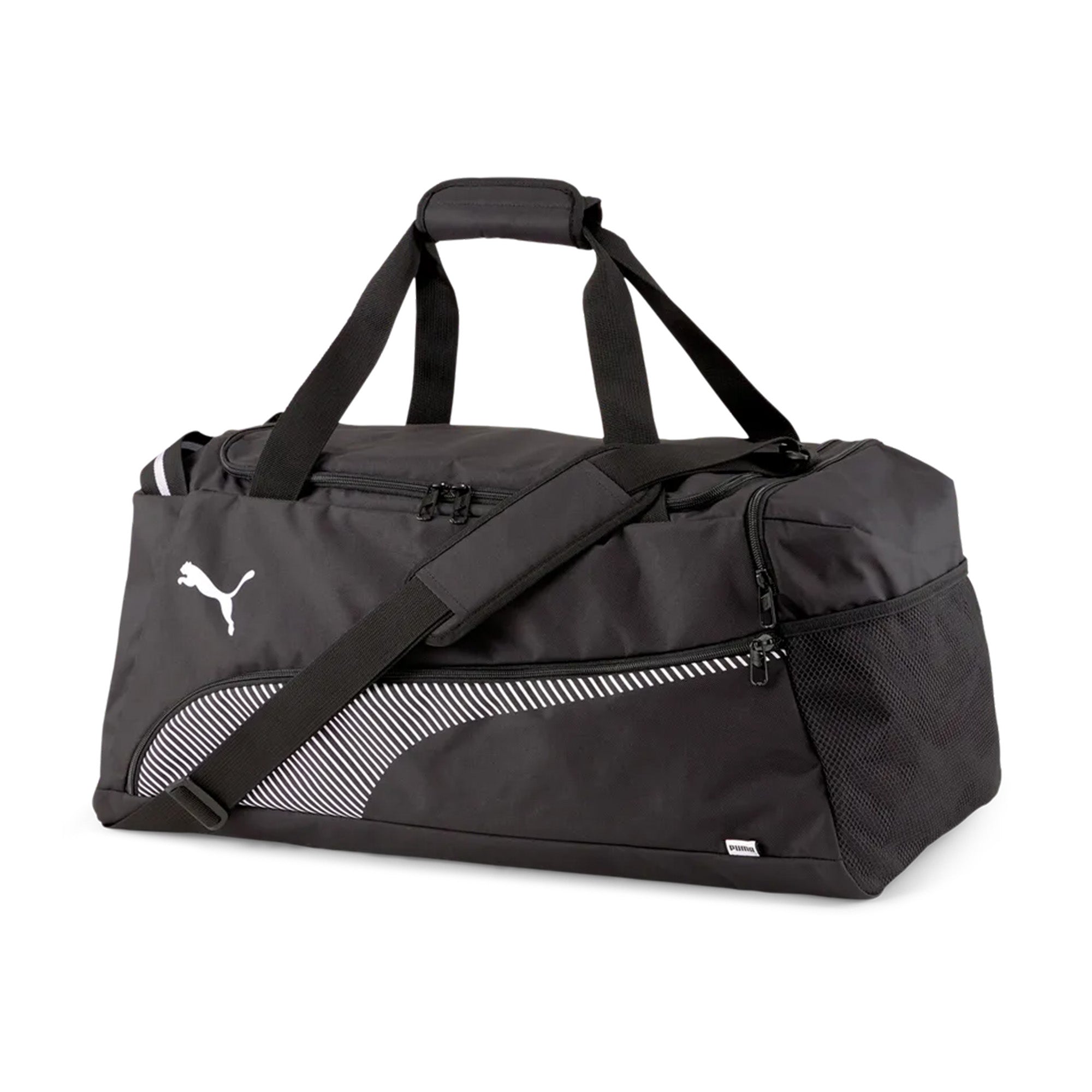 PUMA Unisex Sports Bag - Fundamentals Sports Bag M, Puma Cat Logo, 67 x 28 x 33cm (HxWxD)