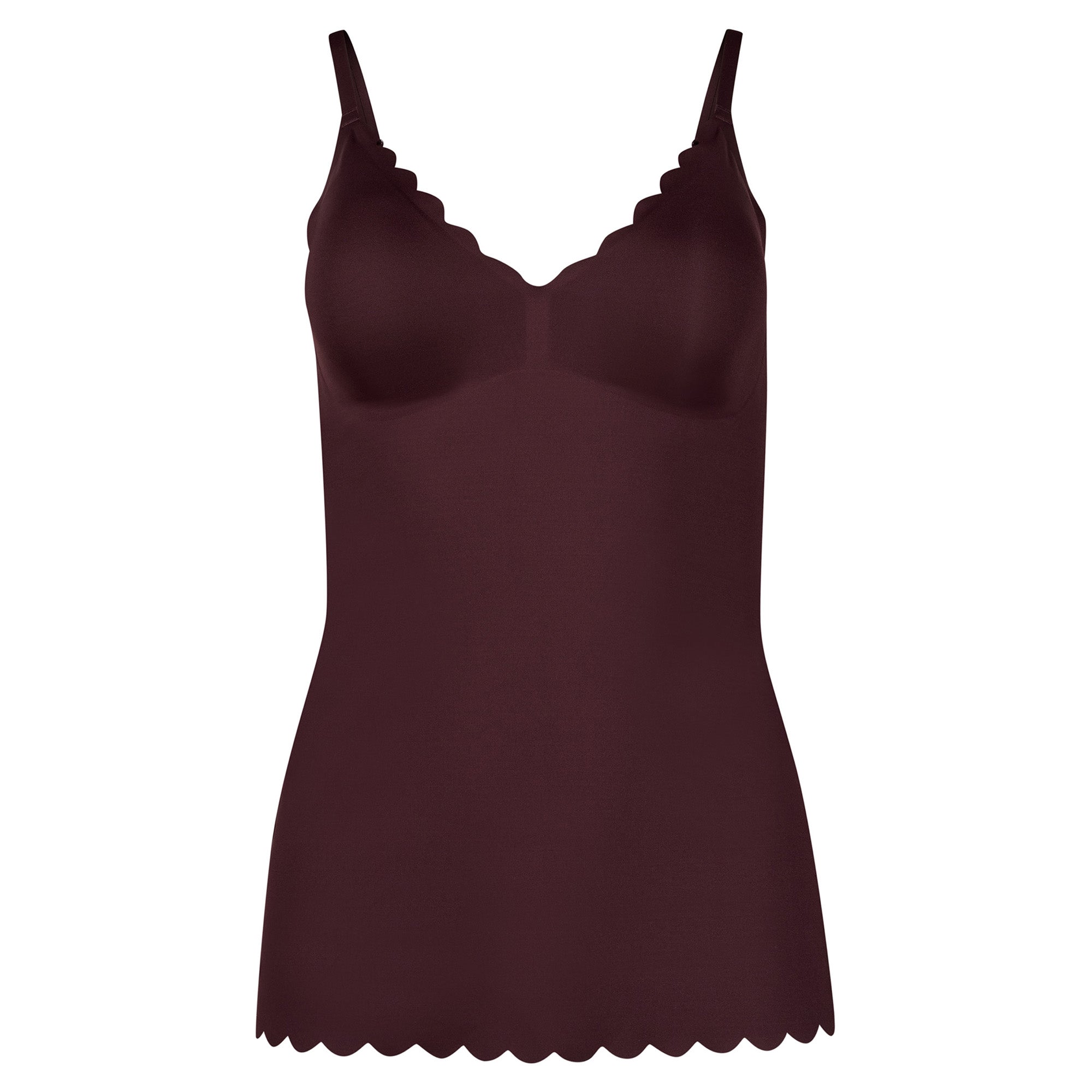 SKINY Damen Spaghetti-Shirt - Sensation, Top, V-Ausschnitt, Pads, Mikrofaser