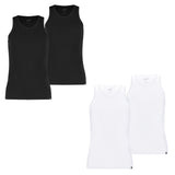 PUMA Men Tank Top, Pack of 2 - Basic, Undershirt, Round Neck, Single Jersey, uni