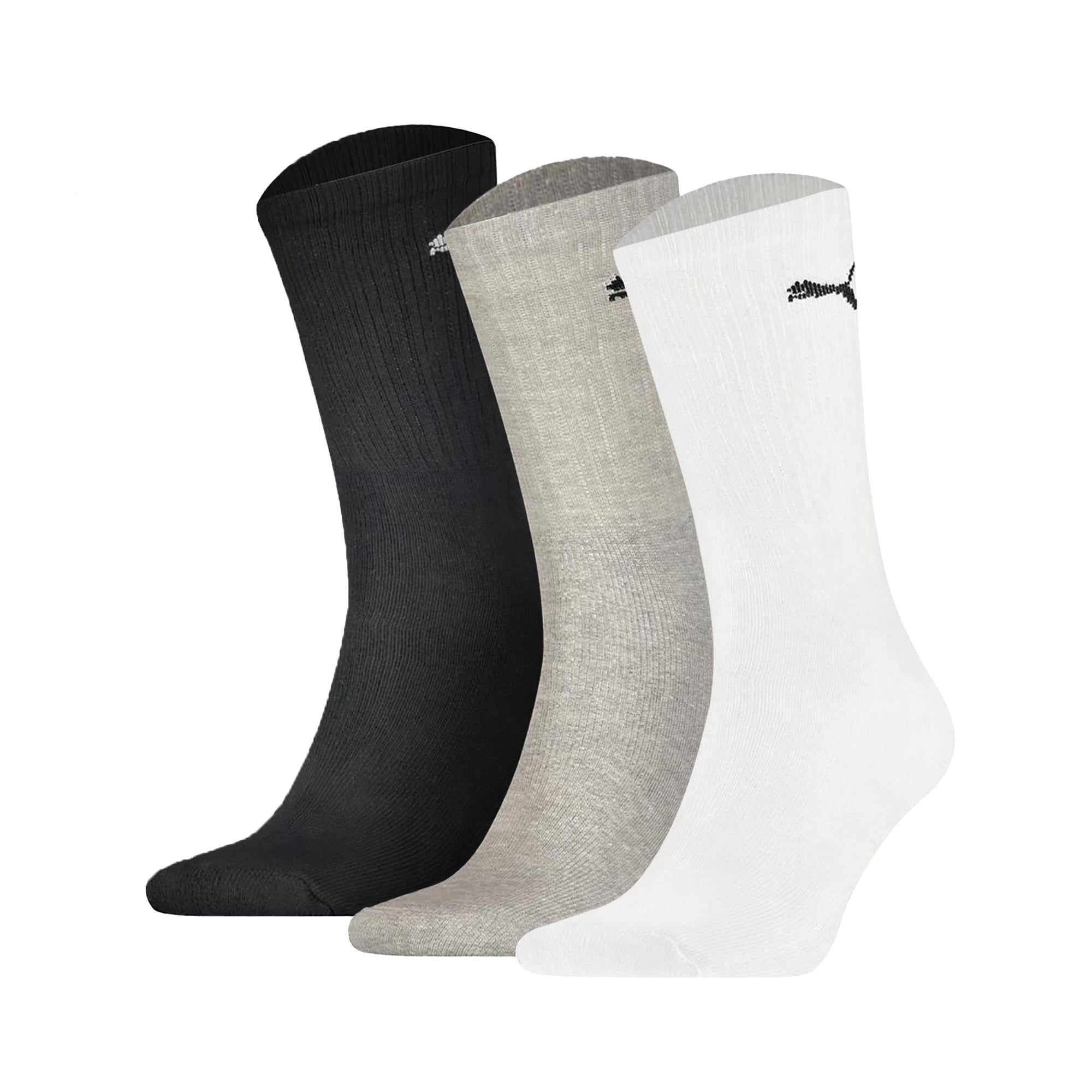PUMA Unisex Sport-Socken, 3er Pack - Sport Crew Lightweigth, Tennissocken, uni