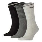 PUMA Unisex Sport-Socken, 3er Pack - Sport Crew Stripe, Tennissocken, Streifen
