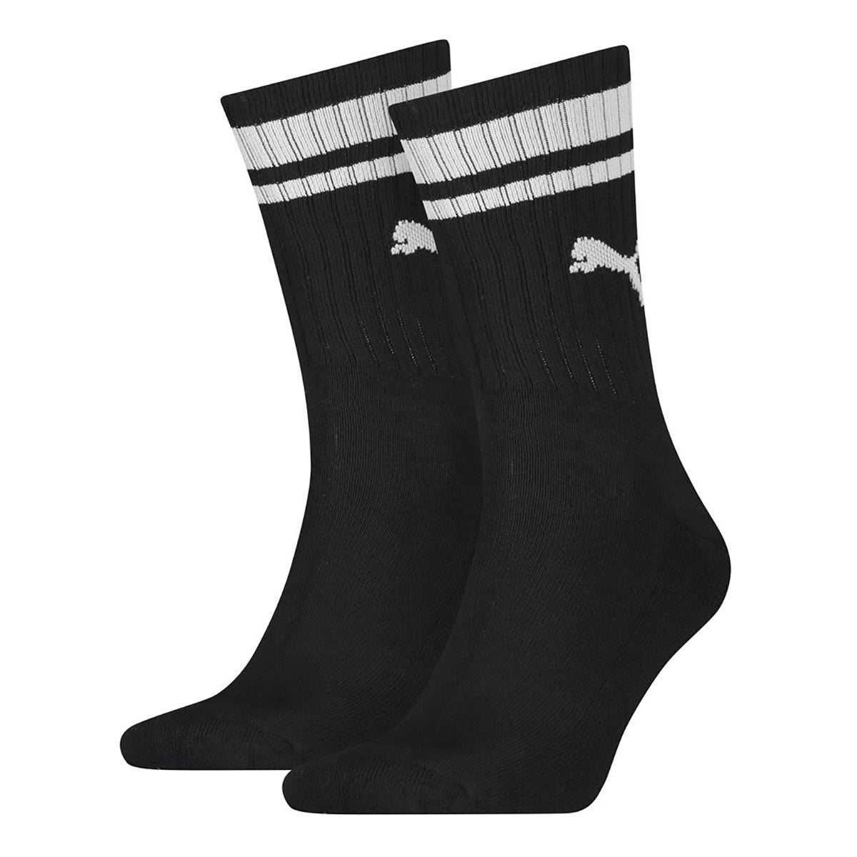 PUMA Unisex Sport-Socken, Vorteilspack - Crew Heritage, Pack, Tennis, Frottee-Sohle, Streifen