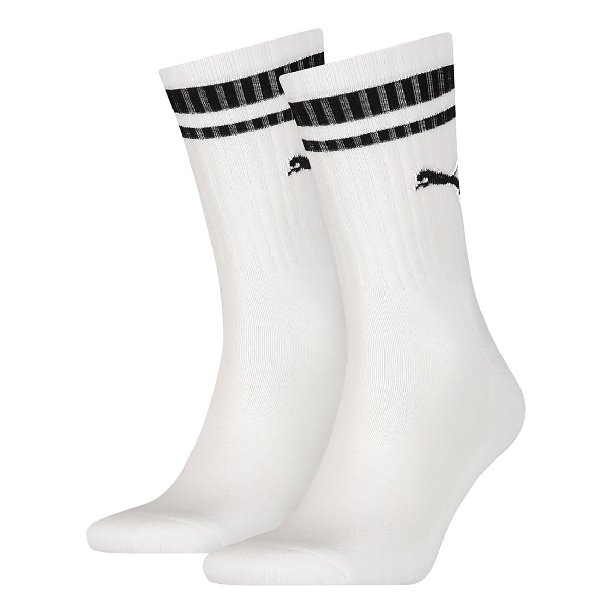 PUMA Unisex Sport-Socken, Vorteilspack - Crew Heritage, Pack, Tennis, Frottee-Sohle, Streifen