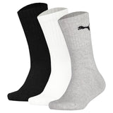 PUMA children's socks, 3-pack - Sport Junior Crew, terry sole, ribbed cuffs, logo