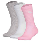 PUMA children's socks, 3-pack - Sport Junior Crew, terry sole, ribbed cuffs, logo