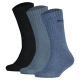 PUMA children's socks, 3-pack - Sport Junior Crew, terry sole, ribbed cuffs, logo
