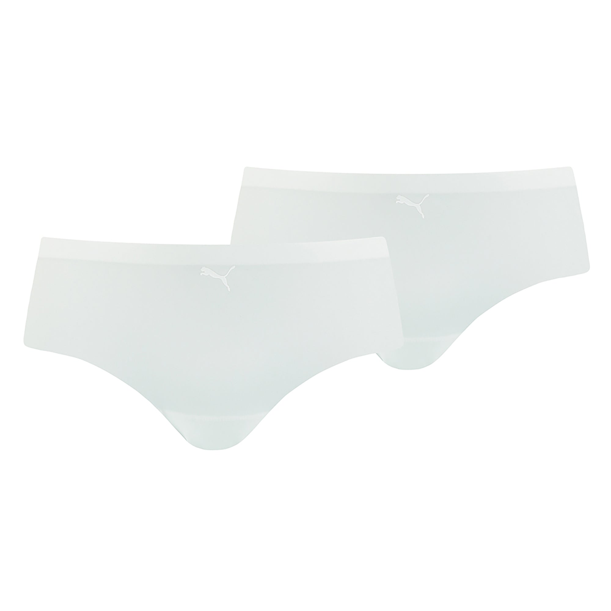 PUMA Damen Hipster, 2er Pack - Unterhose, nahtlos, Mikrofaser, einfarbig
