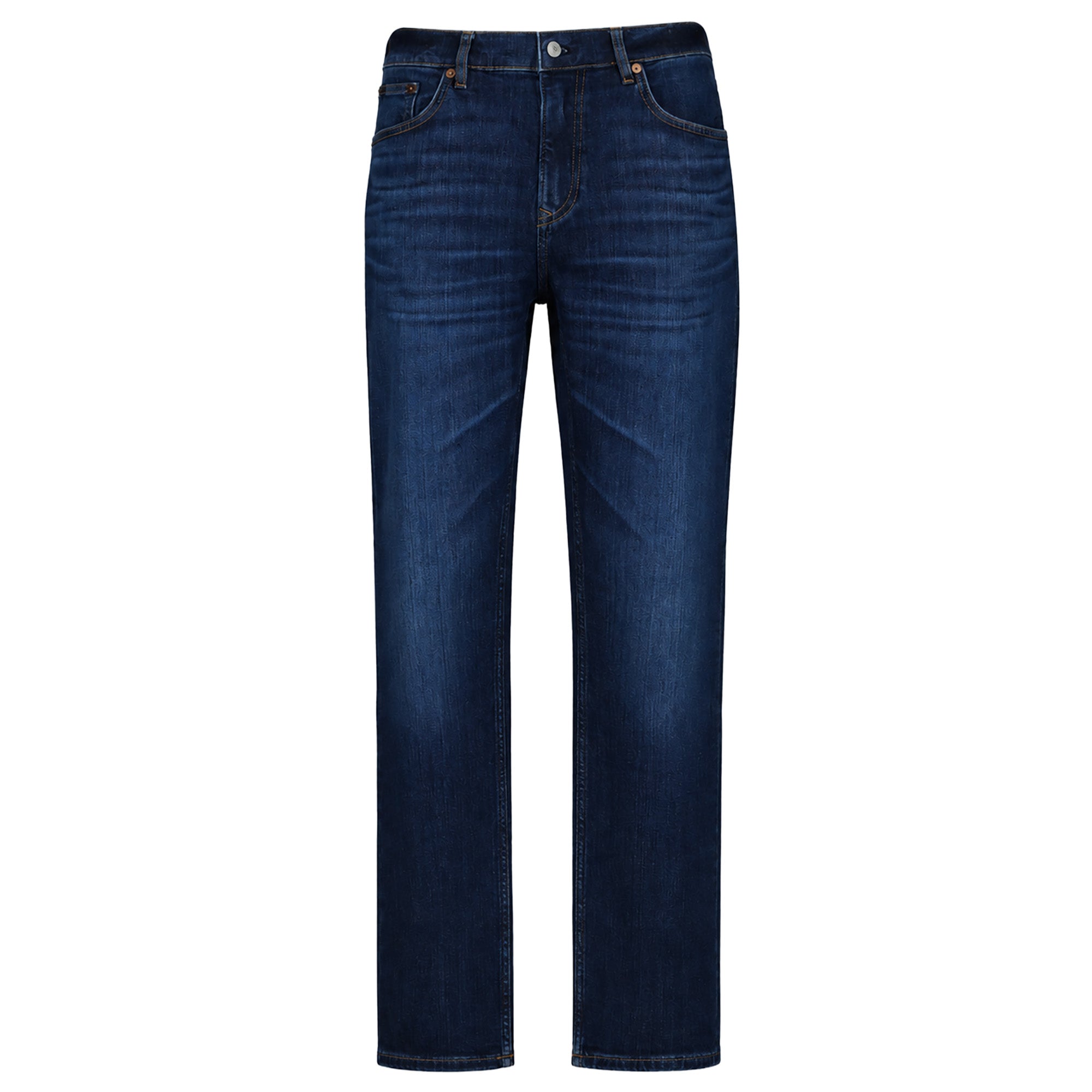 GANT Herren Jeans - Regular Fit, Komfortstretch, Indigio-Waschung, Five-Pocket, Länge 32