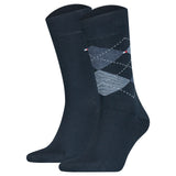 TOMMY HILFIGER Men Socks, 2-pack - Check Socks 2P, Diamond